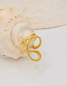 Golden Infinity Pinky Ring – Minimalist Montreal Jewellery