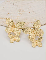 butterfly_earring_gold_finish_triple_wing_design_statement_jewellery
