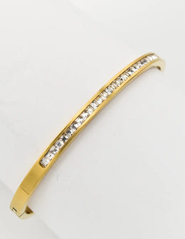 Embossed Bangle – Sparkle Stone Women's Jewelry Canada