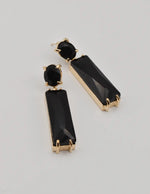 gold_frame_black_rectangular_earring_trendy_canada