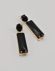 gold_frame_black_rectangular_earring_trendy_canada
